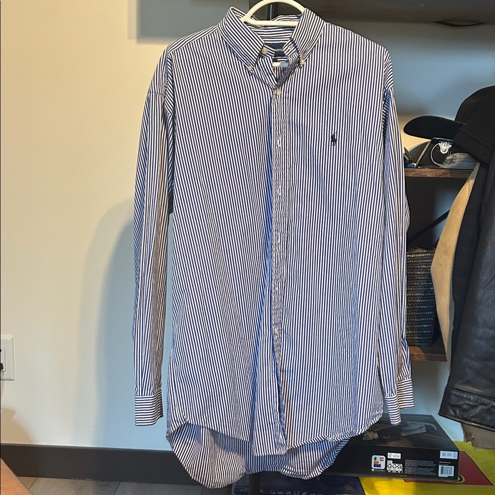 Men's Blue Ralph Lauren Striped Shirt